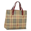 Secondhand Burberry Nova Check Tote Canvas and
