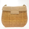 Chanel Vintage CC Basket Bag Wicker and Leather