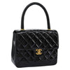 Chanel CC Turnlock Top Handle Flap Bag Patent leather