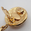 Secondhand Chanel Vintage CC Round Drop Clip-On Earrings