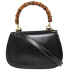 Gucci Vintage Convertible Bamboo Top Handle Bag Leather