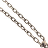 Gucci Engraved Interlocking G Chain Link Pendant Necklace Sterling Silver