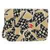 Secondhand Chanel Flap Card Holder on Chain Quilted Printed