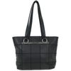 Chanel Square Stitch Tote Quilted Leather