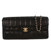 Chanel Vintage East West Crossbody Flap Bag Quilted Lambskin