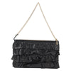 Chanel CC Chain Fringe Wristlet Clutch Quilted Leather