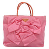 Secondhand Prada Logo Bow Convertible Tote Tessuto with