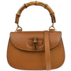 Gucci Vintage Convertible Bamboo Top Handle Bag Leather