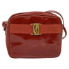 Salvatore Ferragamo Vala Shoulder Bag Patent Leather