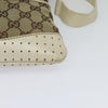 Secondhand Gucci Zip Messenger Bag GG Canvas with Perforated