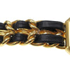 Chanel Premiere Rock Quartz Watch Plated Metal and Leather