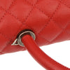 Chanel Coco Top Handle Bag Quilted Caviar