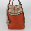 Secondhand Burberry Canterbury Panels Tote Haymarket Coated Canvas and