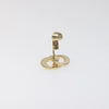 Secondhand Christian Dior CD logo clip earrings