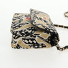 Secondhand Chanel Flap Card Holder on Chain Quilted Printed