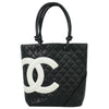 Secondhand Chanel Cambon Tote Black Leather Accessories