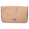 Secondhand Prada Vintage Pouch Beige Satin Accessories