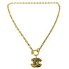 Secondhand Chanel Vintage Quilted CC Pendant Necklace