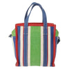 Balenciaga Bazar Convertible Tote Striped Leather