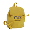Salvatore Ferragamo Gancini Flap Drawstring Backpack Suede