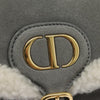 Christian Dior Bobby Flap Bag Shearling and Suede