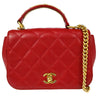 Chanel Carry Around Flap Bag Quilted Caviar