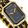 Chanel Premiere Rock Quartz Watch Plated Metal and Leather