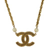 Secondhand Chanel Vintage CC Pendent Necklace Plated