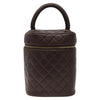 Secondhand Chanel Vanity pouch Brown Leather Bags