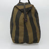 Fendi Vintage Logo Pequin Weekender Bag Canvas