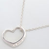 Tiffany & Co. Elsa Peretti Open Heart Pendant Necklace Sterling Silver