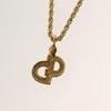 Secondhand Christian Dior CD Pendant Necklace Gold-plated