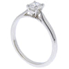 Secondhand Cartier Solitaire 1895 Ring Platinum with RBC Diamond F/VS1
