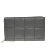 Bottega Veneta Cassette Zip Around Wallet Maxi Intrecciato Leather