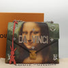 Louis Vuitton Chain Shoulder Bag Limited Edition Jeff Koons Da Vinci Print Canvas