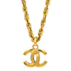 Chanel CC Pendant Necklace Metal