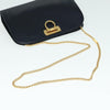 Salvatore Ferragamo Vintage Gancini Chain Shoulder Bag Leather