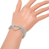 Tiffany & Co. Multistrand Mesh Heart Toggle Bracelet Sterling Silver
