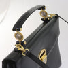 Versace Vintage Convertible Medusa Top Handle Bag Leather