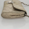 Secondhand Prada Pushlock Chain Flap Bag Quilted Tessuto