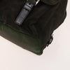 Prada Double Pocket Drawstring Backpack Nylon with Studded Detail