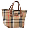 Secondhand Burberry Nova Check Tote Canvas and
