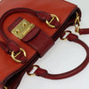 Secondhand Miu Miu Madras Convertible Lock Tote