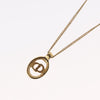 Secondhand Christian Dior CD Round Pendant Necklace