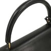 Secondhand Hermes Kelly Handbag Black Box Calf with Gold Hardware