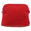 Secondhand Hermes Bolide Pouch Red Canvas Accessories