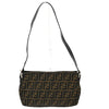 Fendi Vintage Pocket Shoulder Bag Zucca Canvas