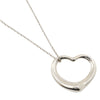 Tiffany & Co. Elsa Peretti Open Heart Pendant Necklace Sterling Silver