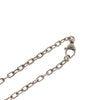 Secondhand Gucci Engraved Interlocking G Chain Link Pendant Necklace Sterling