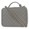 Secondhand Chanel Filigree Vanity Case Quilted Caviar